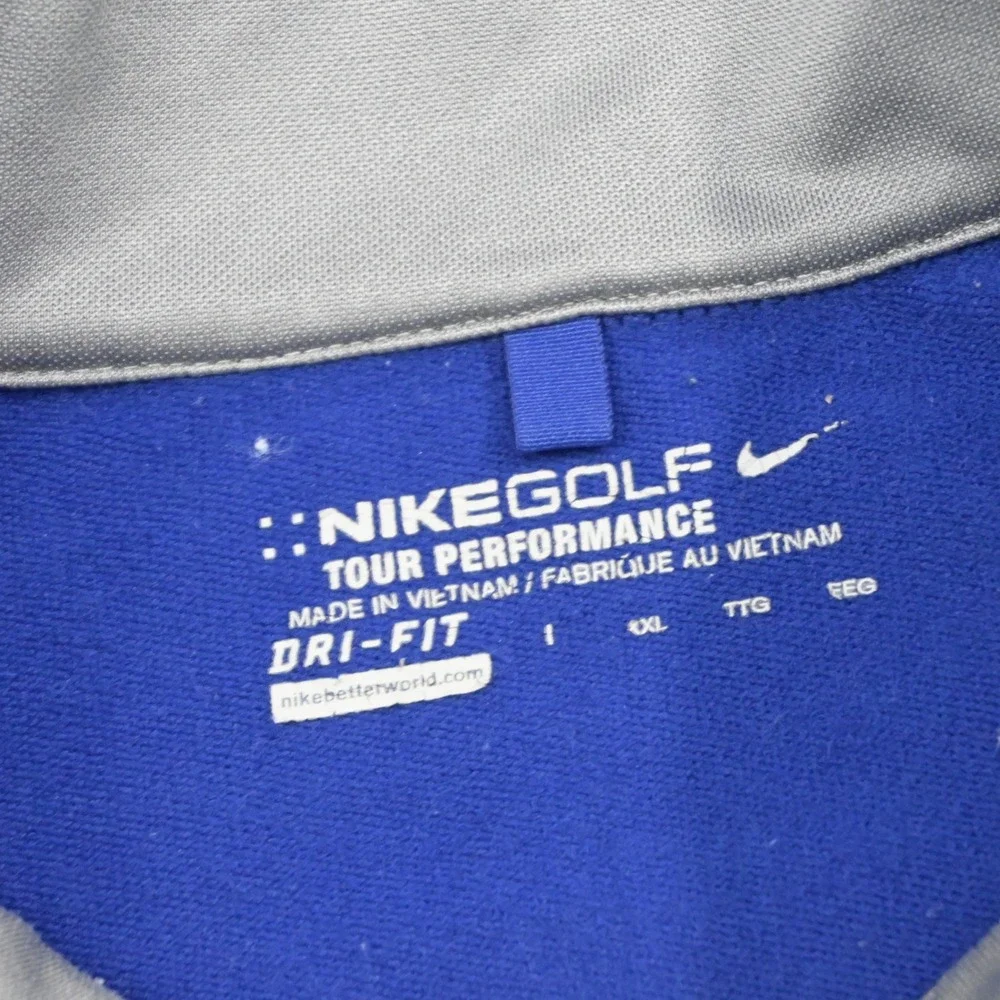 Nike Golf 1/4 Zip Fleece Pullover Mens XXL Tour Performance Dri-Fit Long Sleeve
